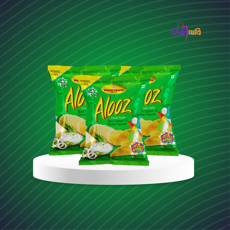 আলুজ চিপস (সবুজ) (৩ পিস)