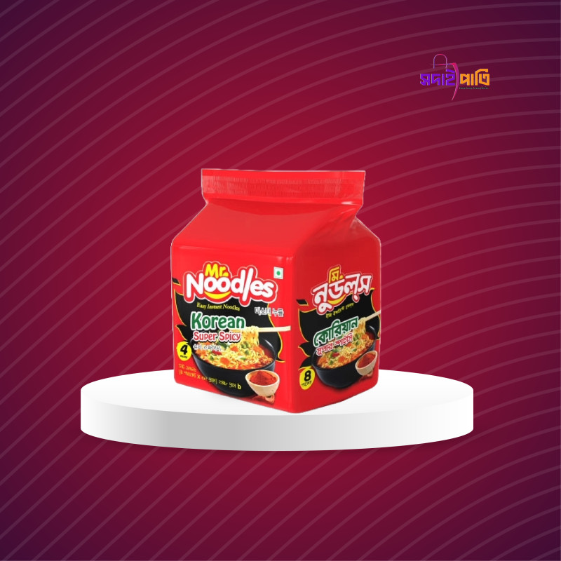 মি. নুডলস কোরিয়ান সুপার স্পাইসি ৪পিস